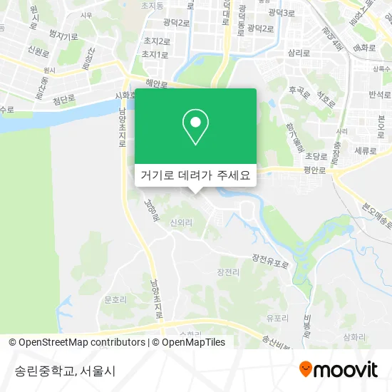 송린중학교 지도