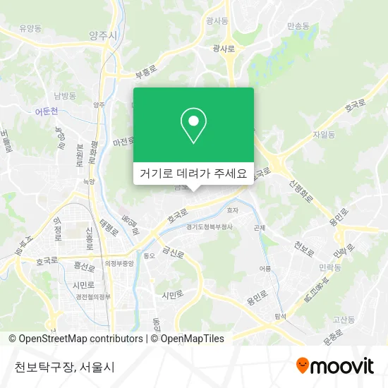 천보탁구장 지도