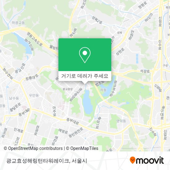 광교효성해링턴타워레이크 지도