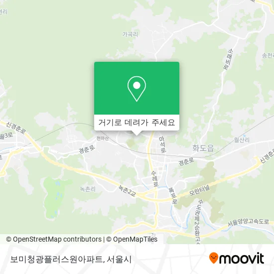 보미청광플러스원아파트 지도