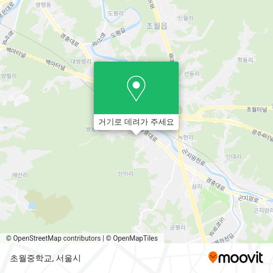 초월중학교 지도