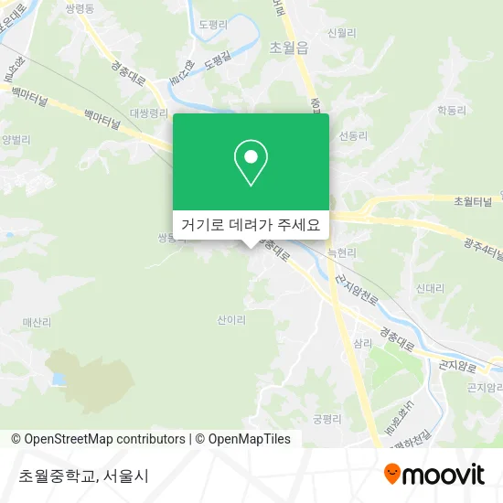 초월중학교 지도