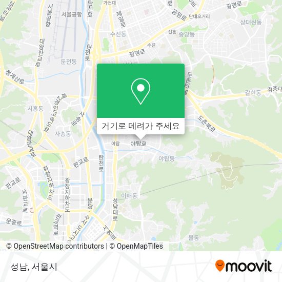 성남 지도