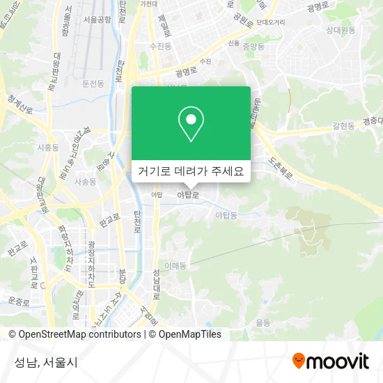 성남 지도