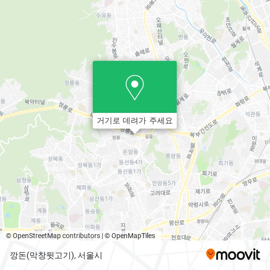 깡돈(막창뒷고기) 지도