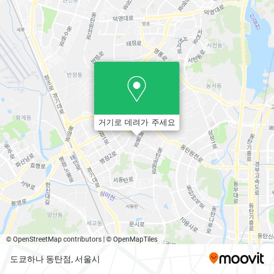 도쿄하나 동탄점 지도