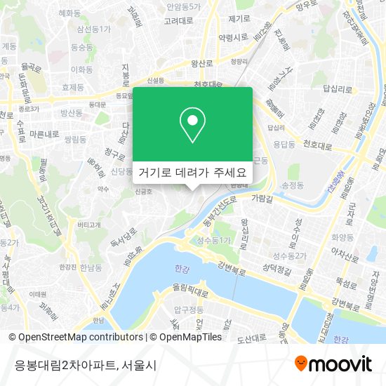 응봉대림2차아파트 지도