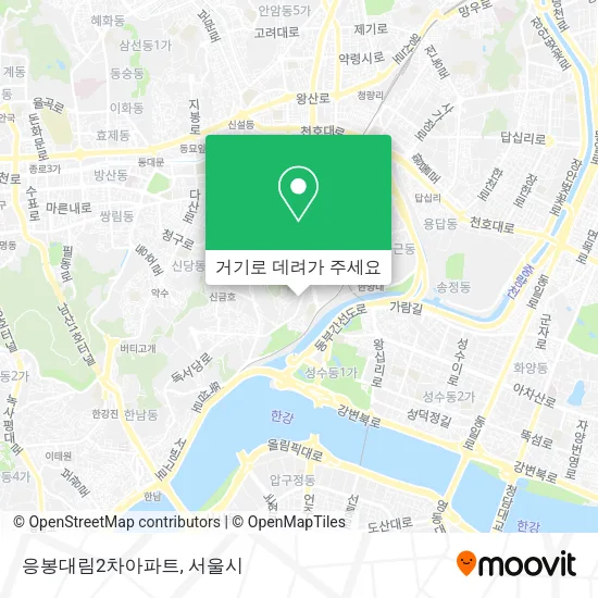 응봉대림2차아파트 지도