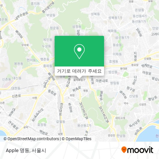 Apple 명동 지도