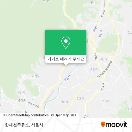 한내천주유소 지도
