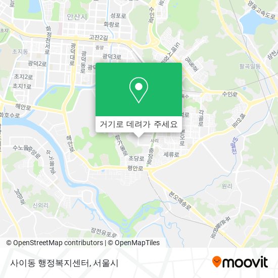 사이동 행정복지센터 지도