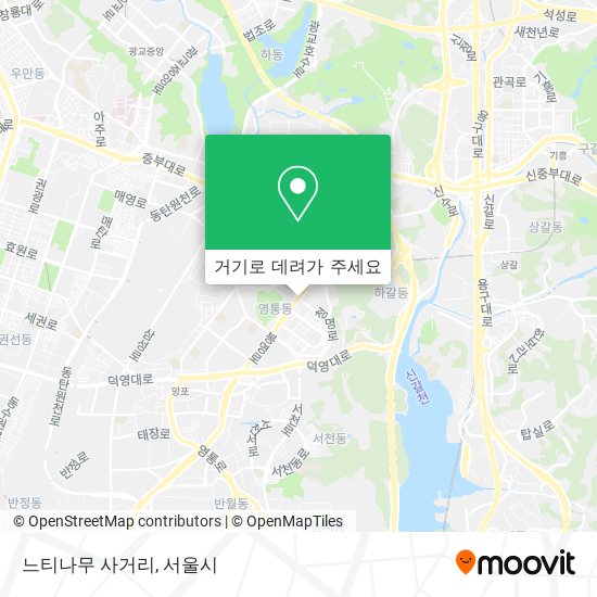 느티나무 사거리 지도