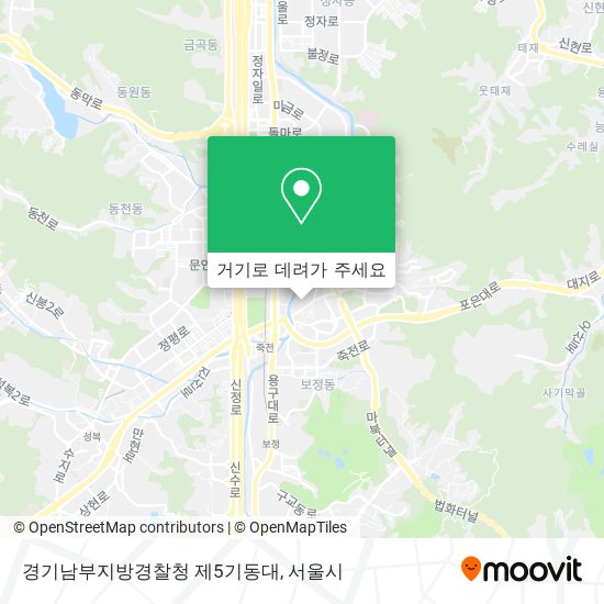 경기남부지방경찰청 제5기동대 지도
