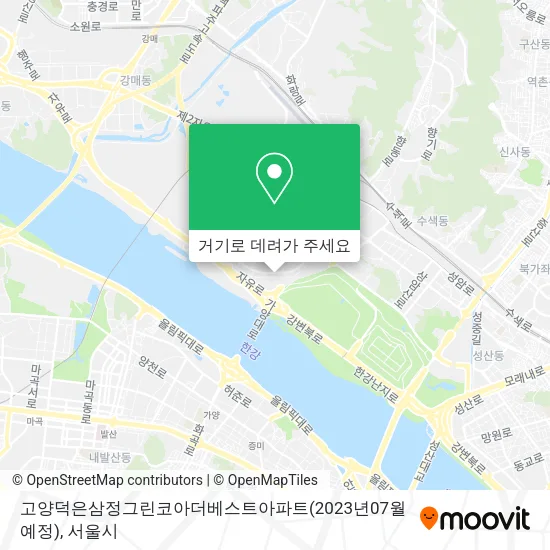 고양덕은삼정그린코아더베스트아파트(2023년07월예정) 지도