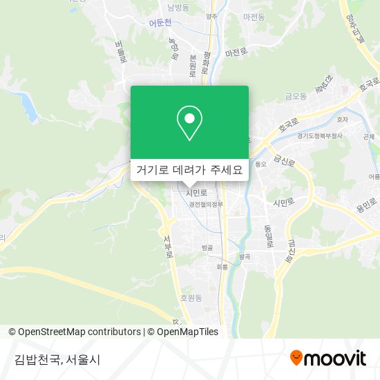 김밥천국 지도