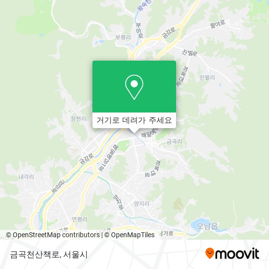 금곡천산책로 지도