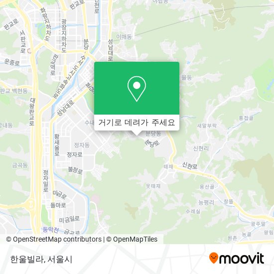 한울빌라 지도