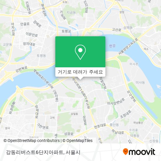 강동리버스트6단지아파트 지도