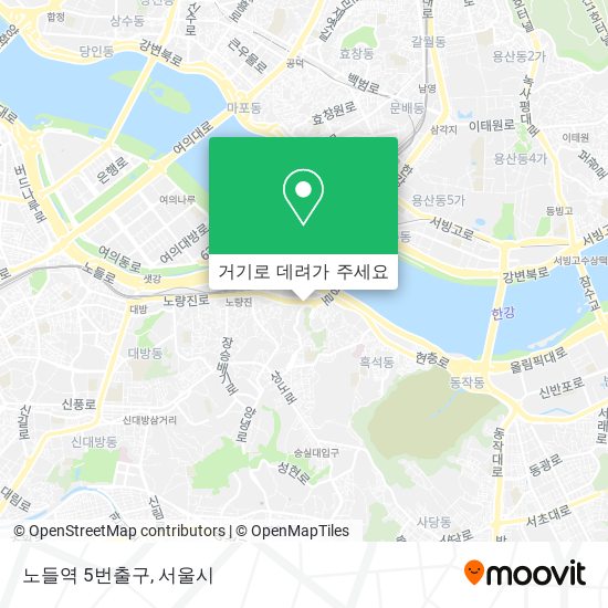 노들역 5번출구 지도