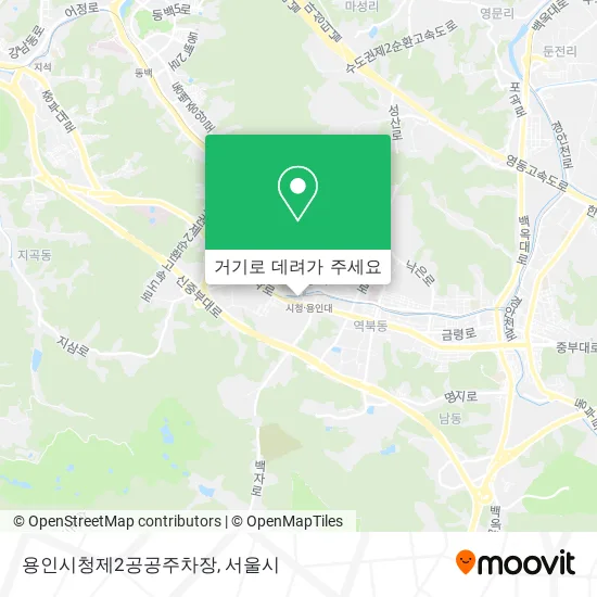 용인시청제2공공주차장 지도