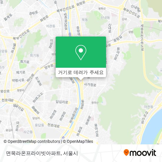 면목라온프라이빗아파트 지도