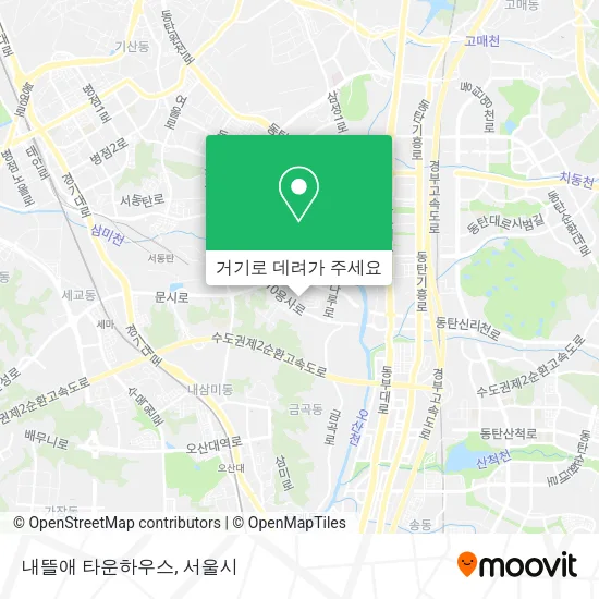 내뜰애 타운하우스 지도