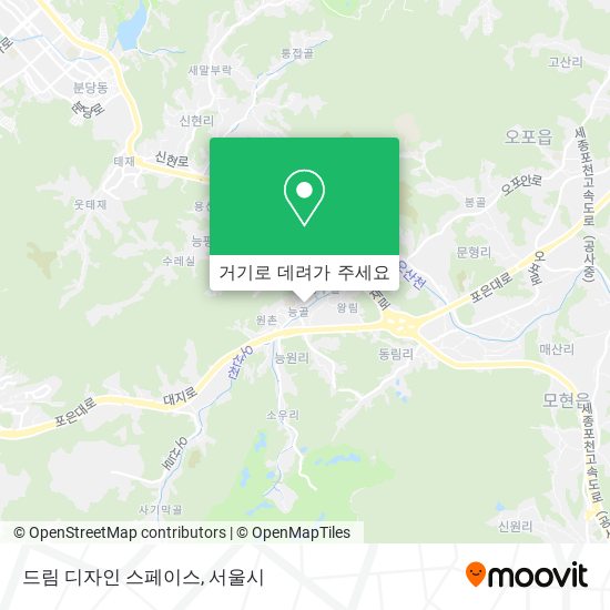 드림 디자인 스페이스 지도