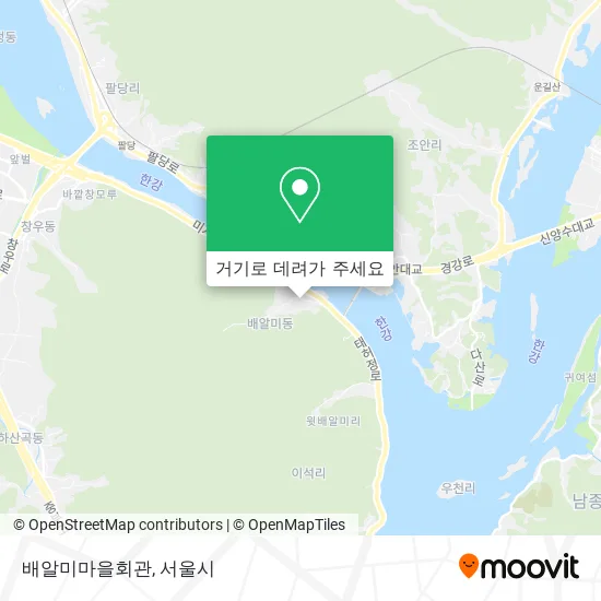 배알미마을회관 지도