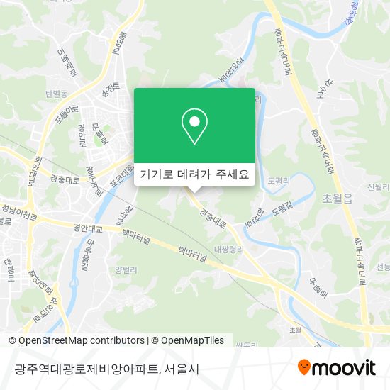 광주역대광로제비앙아파트 지도