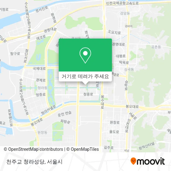 천주교 청라성당 지도