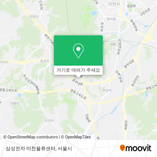 삼성전자 이천물류센터 지도