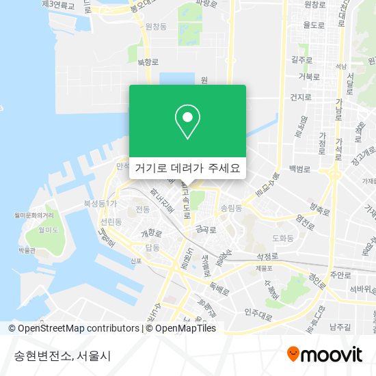송현변전소 지도