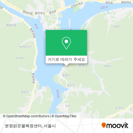 분원맑은물복원센터 지도