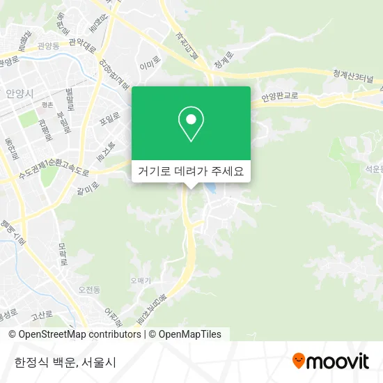 한정식 백운 지도