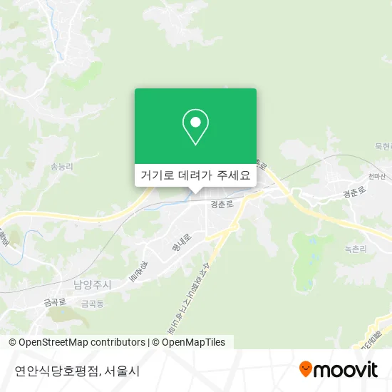 연안식당호평점 지도
