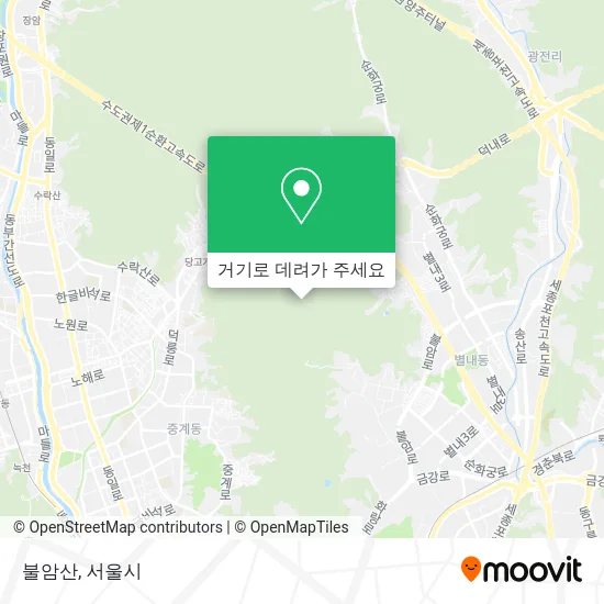 불암산 지도