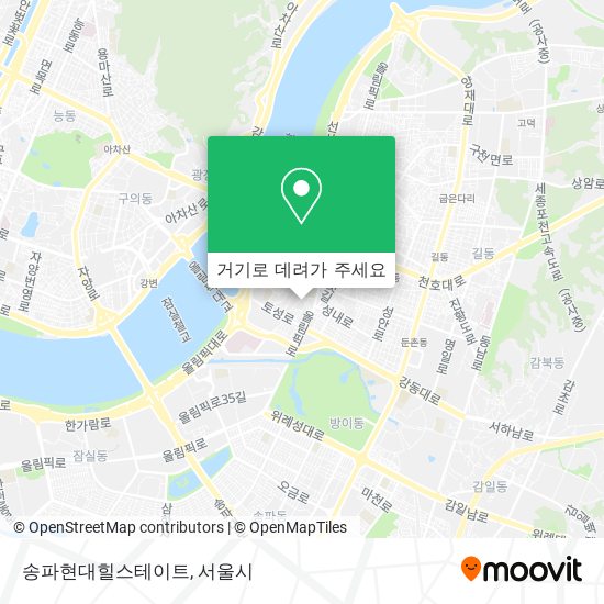 송파현대힐스테이트 지도