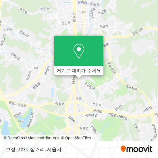 보정교차로삼거리 지도