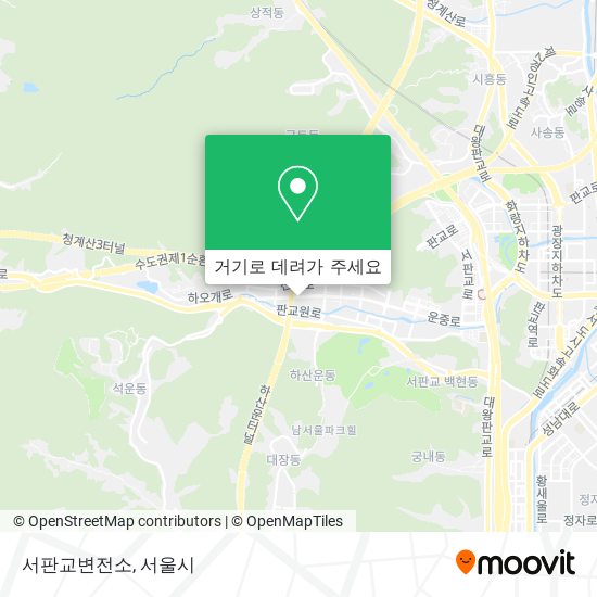 서판교변전소 지도