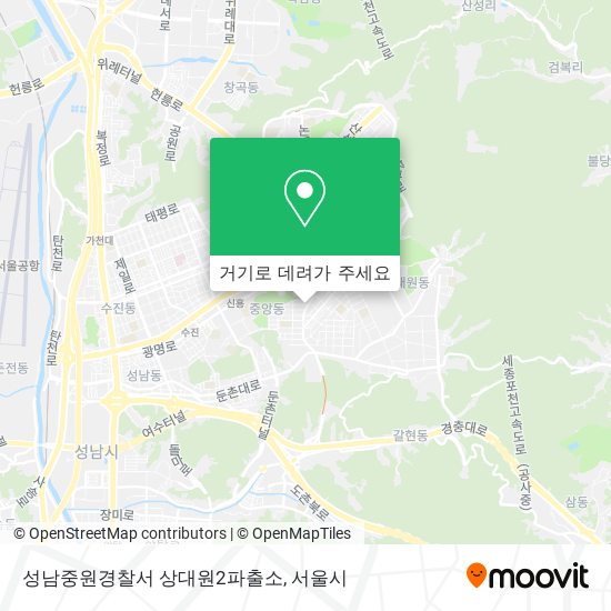 성남중원경찰서 상대원2파출소 지도