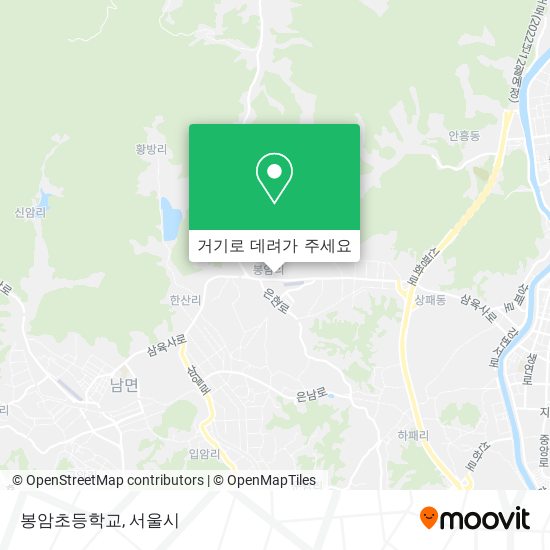 봉암초등학교 지도