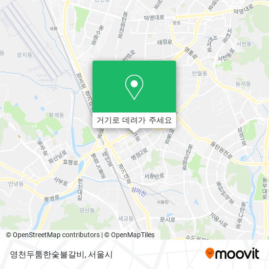 영천두툼한숯불갈비 지도