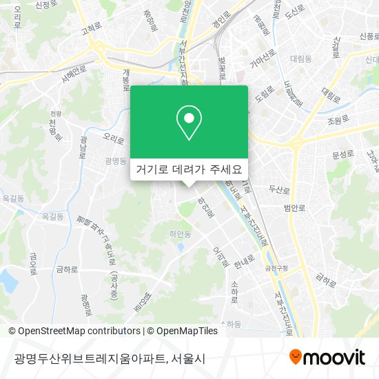 광명두산위브트레지움아파트 지도