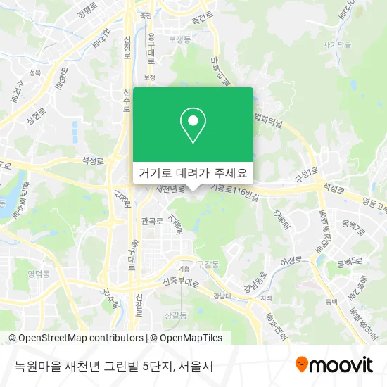 녹원마을 새천년 그린빌 5단지 지도