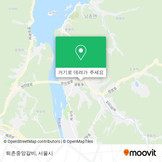 퇴촌중앙갈비 지도