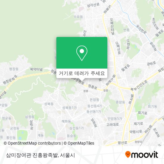 삼미장여관 진흥왕족발 지도