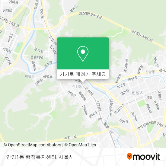 안양1동 행정복지센터 지도