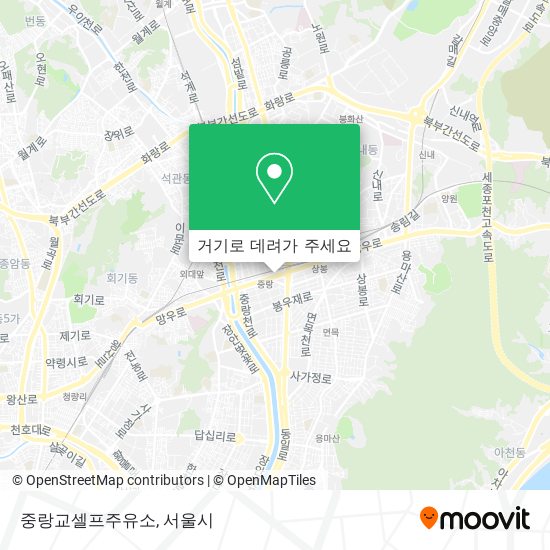 중랑교셀프주유소 지도