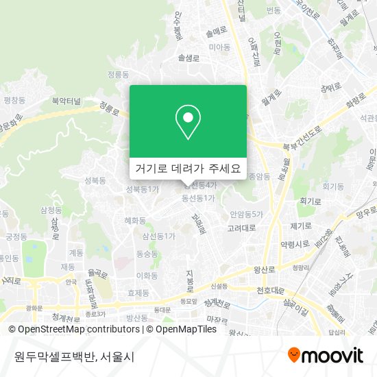 원두막셀프백반 지도