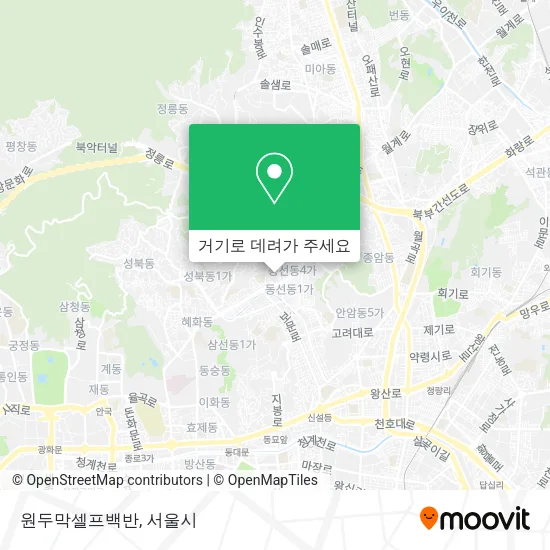 원두막셀프백반 지도